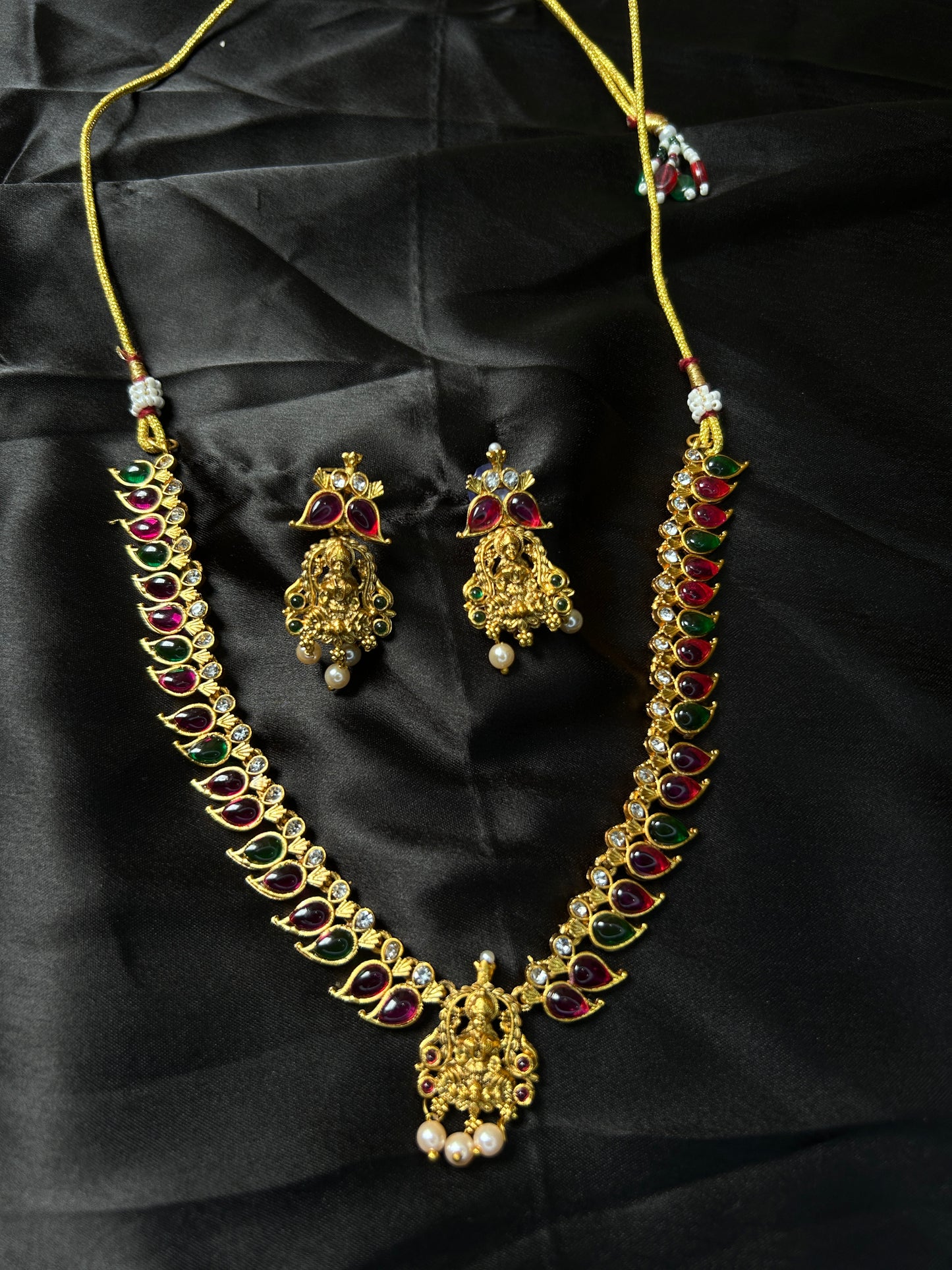 Lakshmi necklace Green & Multicolor