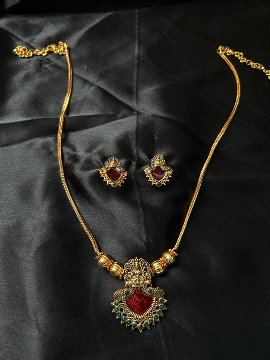 Palakka Lakshmi chain pendant