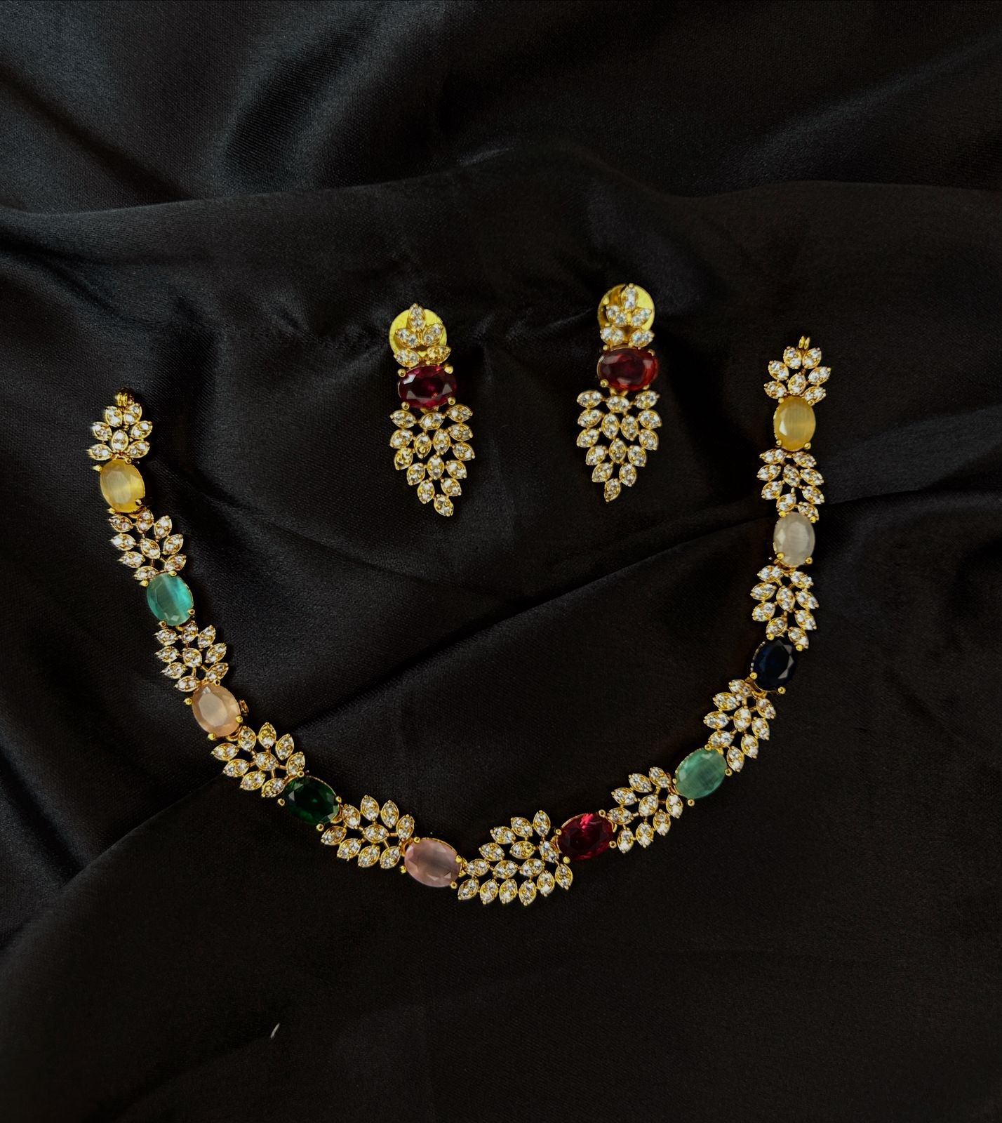 Nvaratna AD Necklace